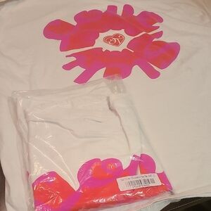 Kids White and Pink Graphic Tee